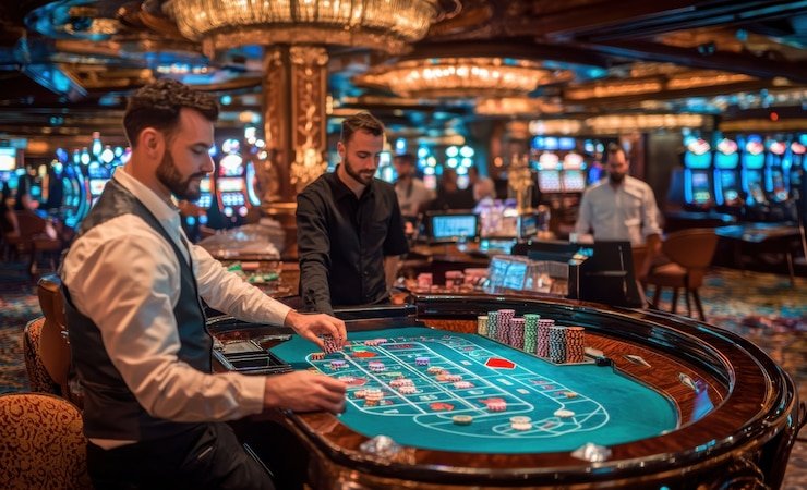 Sic Bo table with mid-range betting limits